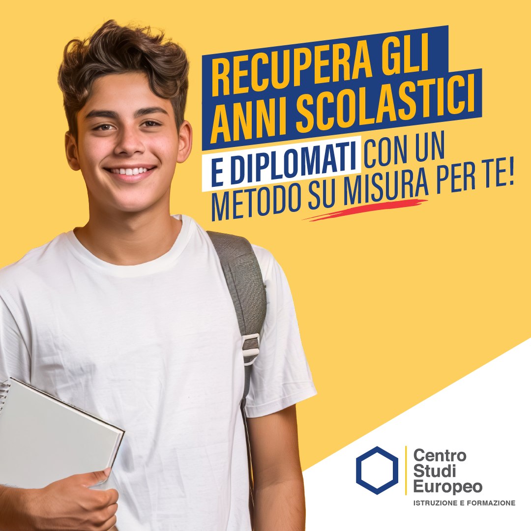 Recupera gli anni scolastici al Centro Studi Europeo